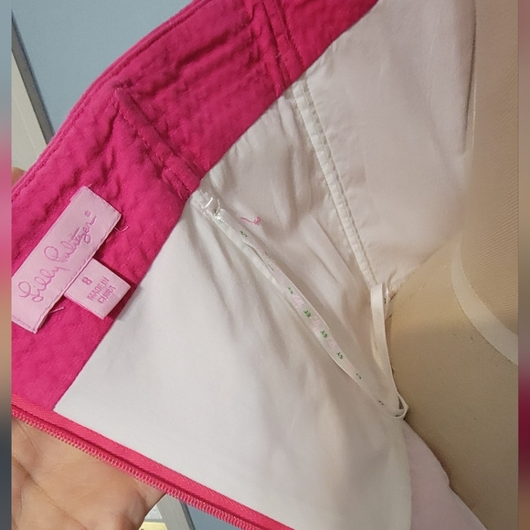 Embroidered cotton piqué dress. - Picture 7 of 9